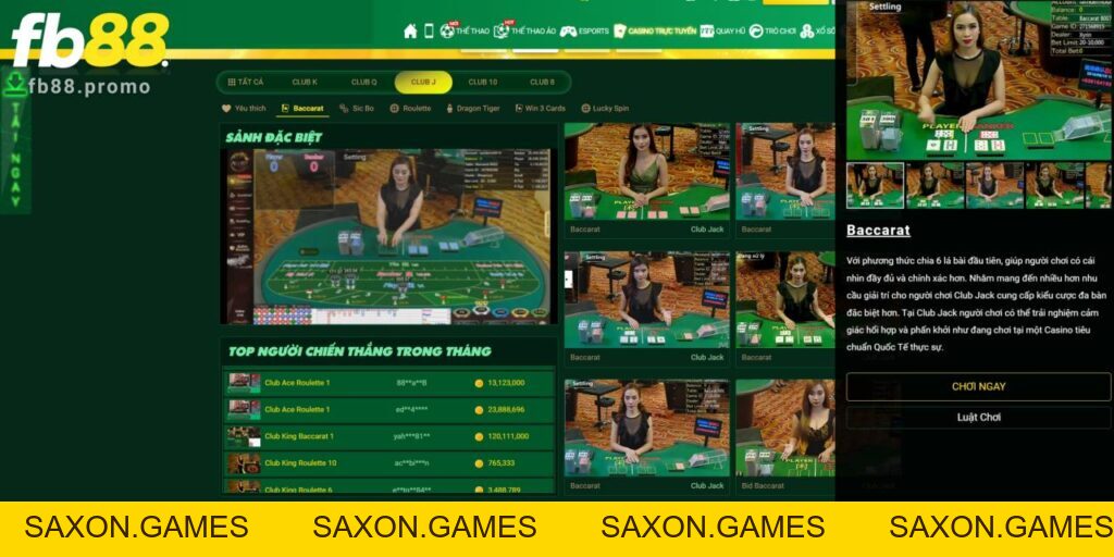Khám Phá Club Jack - Sòng Bài Chấn Động Năm Châu - SAXON.GAMES Khám Phá Club Jack - Sòng Bài Chấn Động Năm Châu - SAXON.GAMES